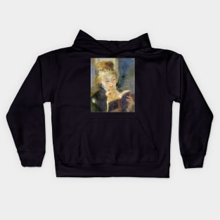 Girl Reading By Pierre Renoir Kids Hoodie